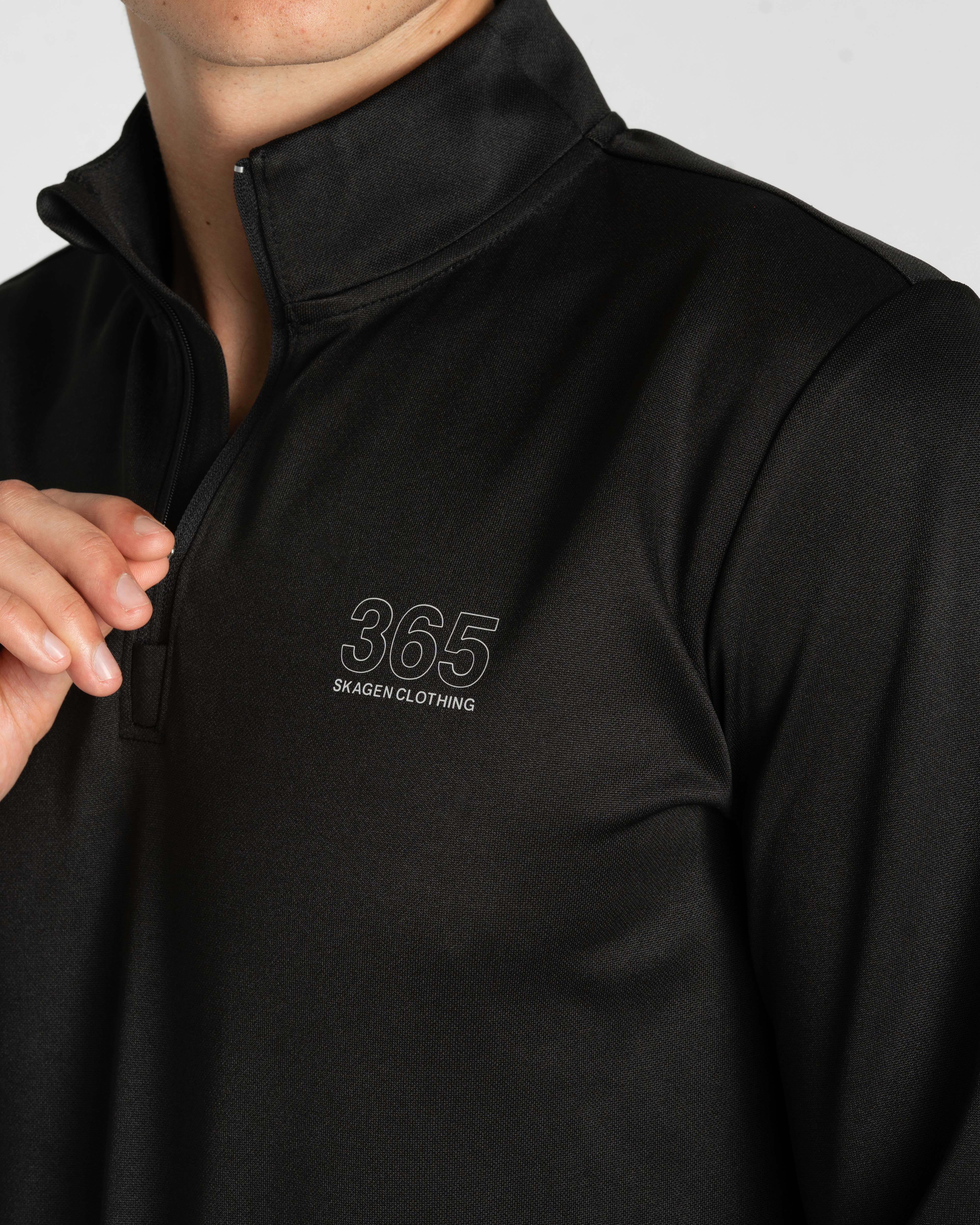 365 Half Zip Black